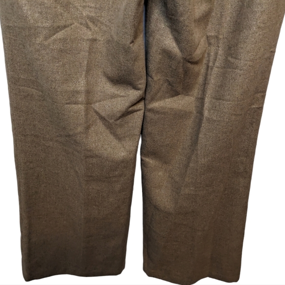 NWT French Connection Lurex Luxe Pants Camel Color Size 12 ✨ - Picture 12 of 14